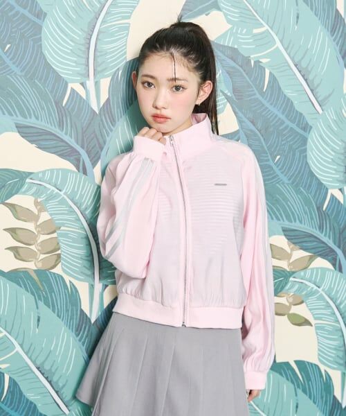 Lovetoxic / ラブトキシック ブルゾン | 【LTXC/UV/防花粉】シア‐ラインブルゾン（ピンク）