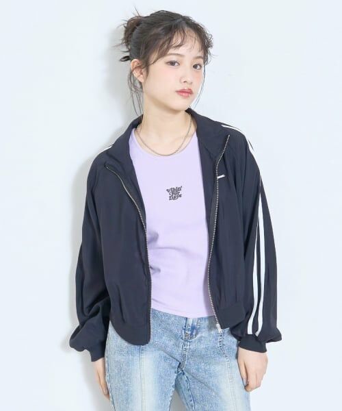 Lovetoxic / ラブトキシック ブルゾン | 【LTXC/UV/防花粉】シア‐ラインブルゾン（黒）