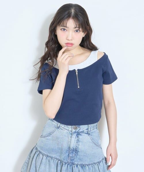 Lovetoxic / ラブトキシック Tシャツ | 【LTXC/抗菌防臭】オフショルレイヤードテレコT | 詳細7