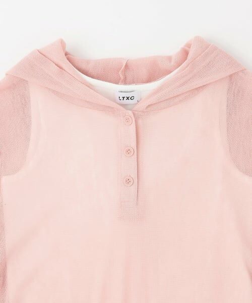 Lovetoxic / ラブトキシック Tシャツ | 【LTXC】インナーつきシアーヘンリーフードニットカットソー | 詳細7