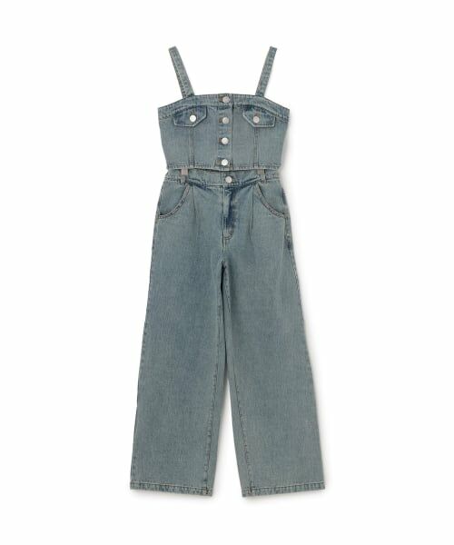 Lovetoxic / ラブトキシック キャミソール・チューブトップ | 【LTXC】デニムパンツビスチェセット（ブルー）