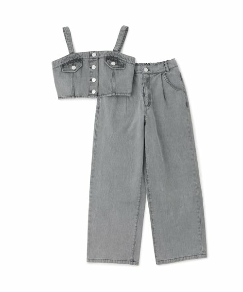 Lovetoxic / ラブトキシック キャミソール・チューブトップ | 【LTXC】デニムパンツビスチェセット | 詳細2