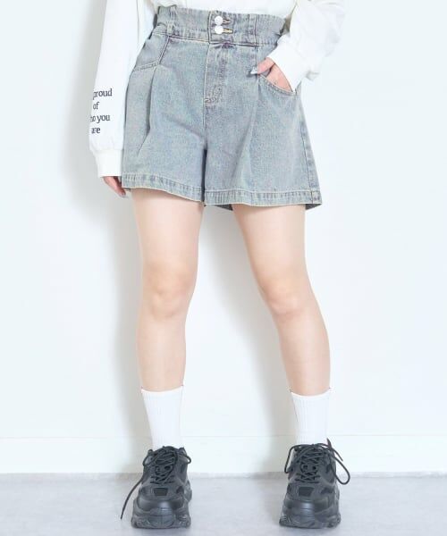 Lovetoxic / ラブトキシック ショート・ハーフ・半端丈パンツ | 美脚見えタックフレアキュロット | 詳細1