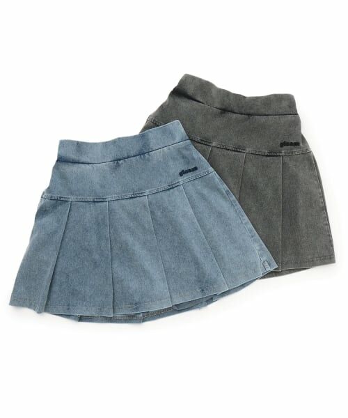 Lovetoxic / ラブトキシック ショート・ハーフ・半端丈パンツ | デニムライクカットプリーツスカート | 詳細3