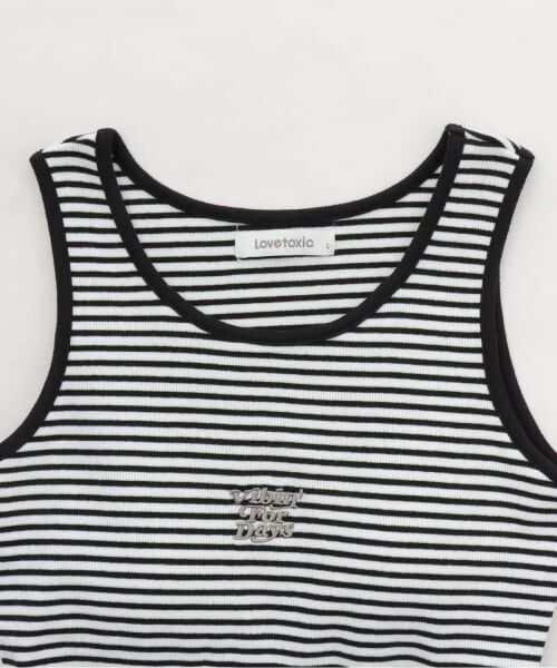 Lovetoxic / ラブトキシック キャミソール・チューブトップ | カップつきテレコタンクトップ | 詳細2