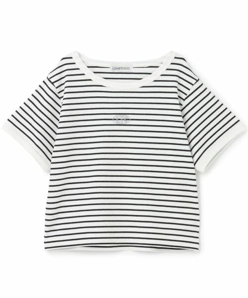 Lovetoxic / ラブトキシック Tシャツ | 【抗菌防臭】テレコ半袖T（ボーダー）