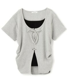 Lovetoxic / ラブトキシック Tシャツ | レースアップテレコ半袖T