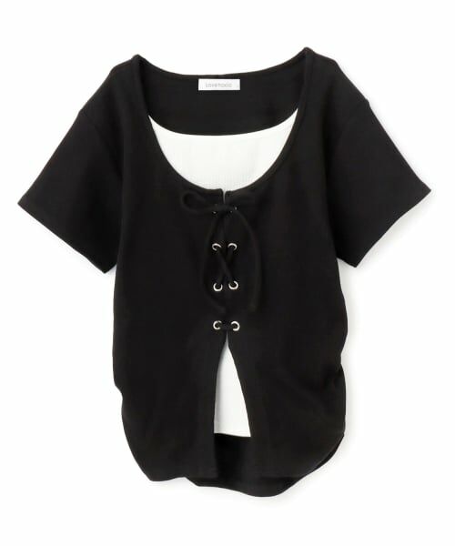 Lovetoxic / ラブトキシック Tシャツ | レースアップテレコ半袖T | 詳細6