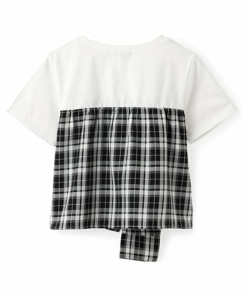 Lovetoxic / ラブトキシック Tシャツ | サマ見えベアスリーブチェックドッキング半袖T | 詳細4