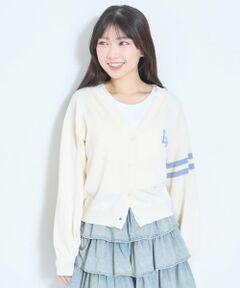 Lovetoxic / ラブトキシック カーディガン・ボレロ | 【UV/洗える】バックロゴカーディガン