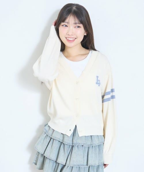 Lovetoxic / ラブトキシック カーディガン・ボレロ | 【UV/洗える】バックロゴカーディガン | 詳細3