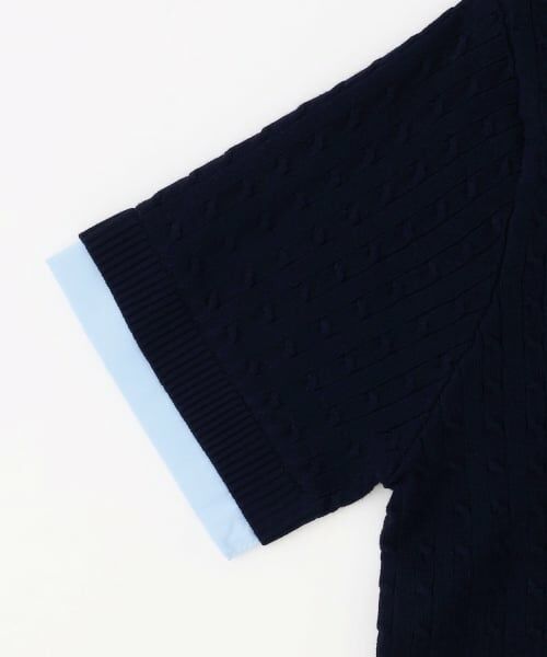 Lovetoxic / ラブトキシック ニット・セーター | 【洗える】フェイクレイヤード半袖ニットシャツ | 詳細12
