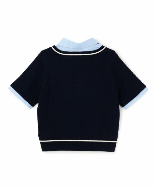 Lovetoxic / ラブトキシック ニット・セーター | 【洗える】フェイクレイヤード半袖ニットシャツ | 詳細9