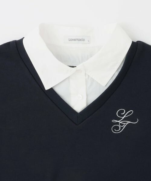 Lovetoxic / ラブトキシック ミニ丈・ひざ丈ワンピース | レイヤード風ワンピース | 詳細14