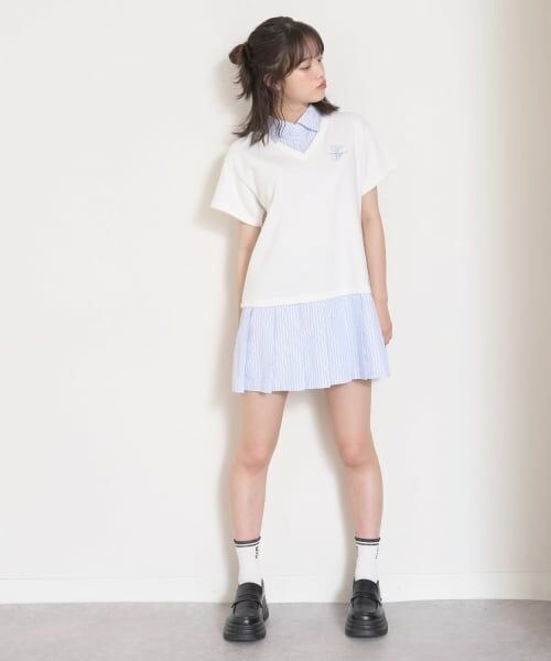 Lovetoxic / ラブトキシック ミニ丈・ひざ丈ワンピース | レイヤード風ワンピース | 詳細3