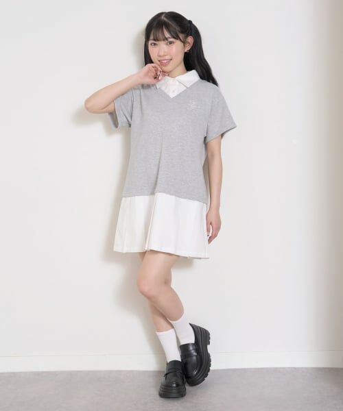 Lovetoxic / ラブトキシック ミニ丈・ひざ丈ワンピース | レイヤード風ワンピース | 詳細5