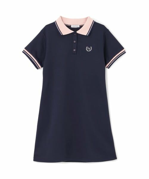 Lovetoxic / ラブトキシック ミニ丈・ひざ丈ワンピース | ポロワンピース（紺）