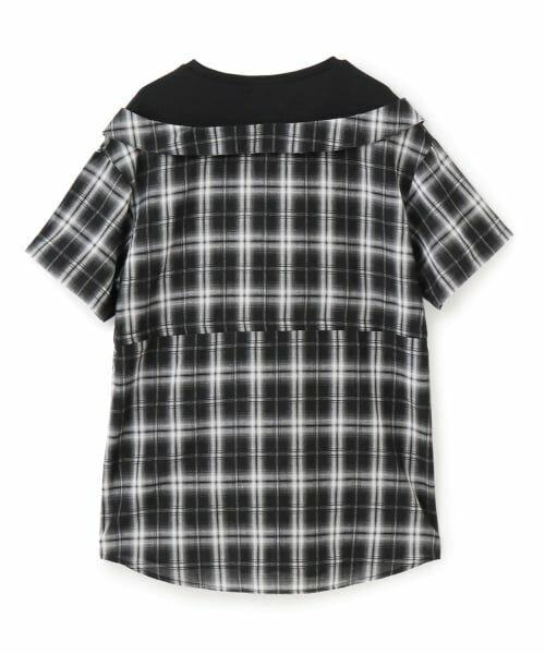 Lovetoxic / ラブトキシック ミニ丈・ひざ丈ワンピース | シャツドッキングプルチュニックワンピ | 詳細9