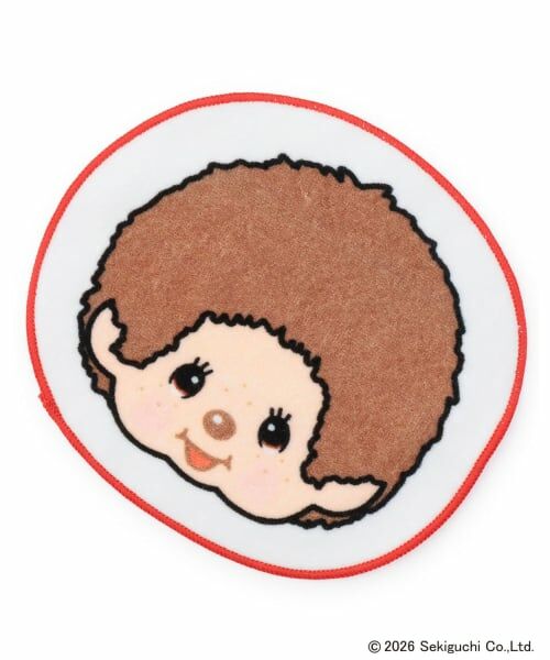 Lovetoxic / ラブトキシック タオル | 【モンチッチ】フェイスダイカットタオル（赤）