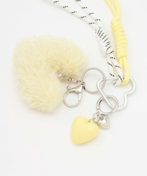 Lovetoxic / ラブトキシック チャーム | ラメファーハートチャーム | 詳細2