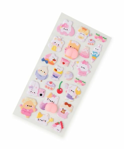 Lovetoxic / ラブトキシック ステーショナリー | アニマルお尻シール（ラベンダー）