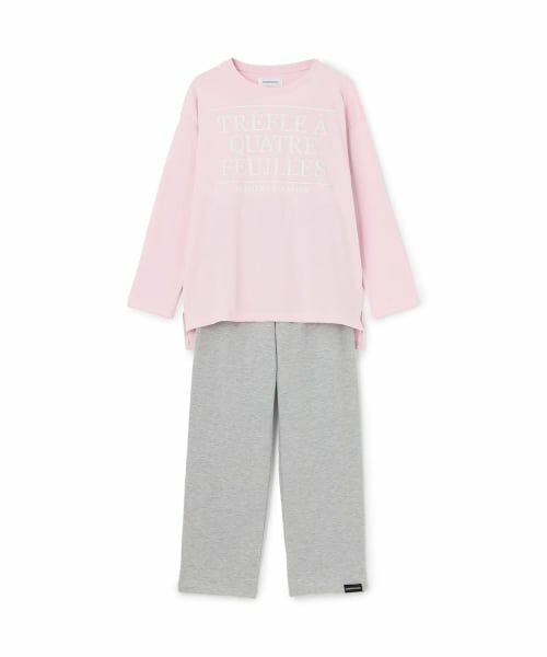 Lovetoxic / ラブトキシック ルームウェア | 【ルームウェア/パジャマ】発砲プリント長袖セットアップ（ピンク）