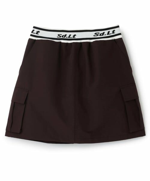 Lovetoxic / ラブトキシック ショート・ハーフ・半端丈パンツ | 【7days】ウエストロゴカーゴスカパン（黒）