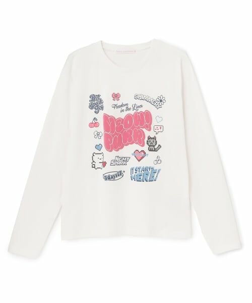 Lovetoxic / ラブトキシック Tシャツ | 【7days】デジタルモチーフTシャツ（オフ ホワイト）