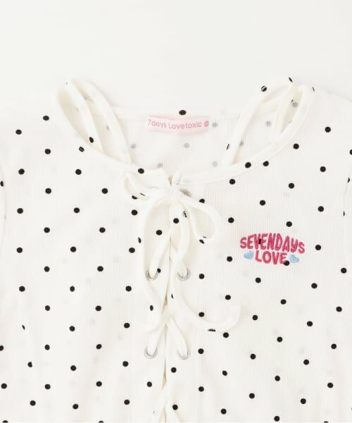 Lovetoxic / ラブトキシック Tシャツ | 【7days】レースアップTキャミセット | 詳細3