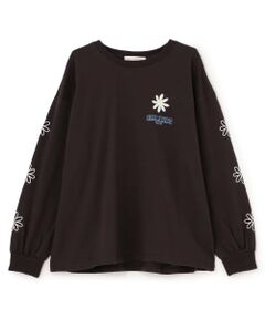 Lovetoxic / ラブトキシック Tシャツ | 【7days】お花アップリケルーズTシャツ