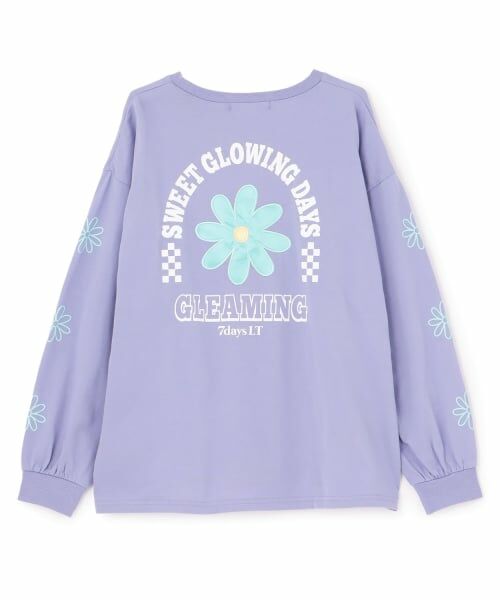 Lovetoxic / ラブトキシック Tシャツ | 【7days】お花アップリケルーズTシャツ | 詳細16