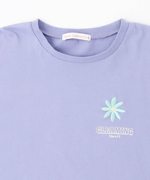 Lovetoxic / ラブトキシック Tシャツ | 【7days】お花アップリケルーズTシャツ | 詳細17