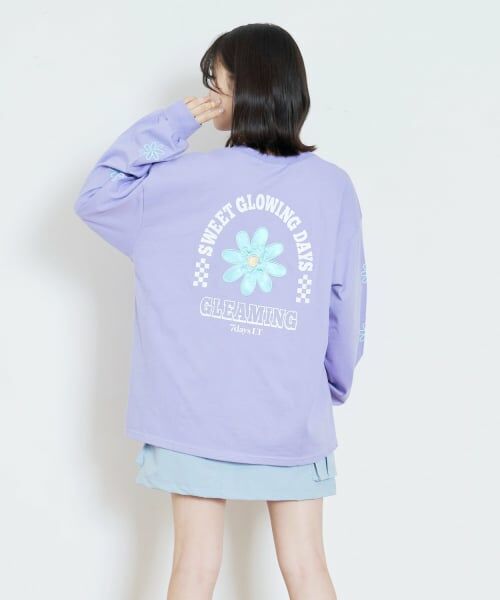 Lovetoxic / ラブトキシック Tシャツ | 【7days】お花アップリケルーズTシャツ | 詳細8