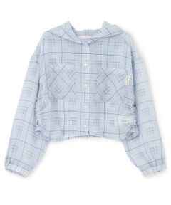 Lovetoxic / ラブトキシック パーカー | 【7days】シアーチェックシャツパーカー