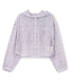 Lovetoxic / ラブトキシック パーカー | 【7days】シアーチェックシャツパーカー