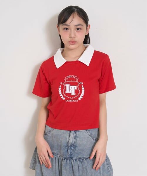 Lovetoxic / ラブトキシック Tシャツ | 【7days】衿つきクロップTシャツ | 詳細1