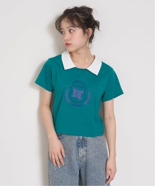 Lovetoxic / ラブトキシック Tシャツ | 【7days】衿つきクロップTシャツ | 詳細3