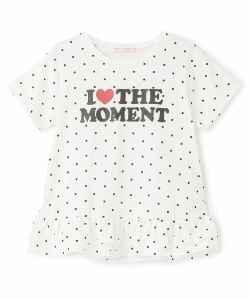 Lovetoxic / ラブトキシック Tシャツ | 【7days】ドット裾フリルTシャツ(オフ ホワイト)