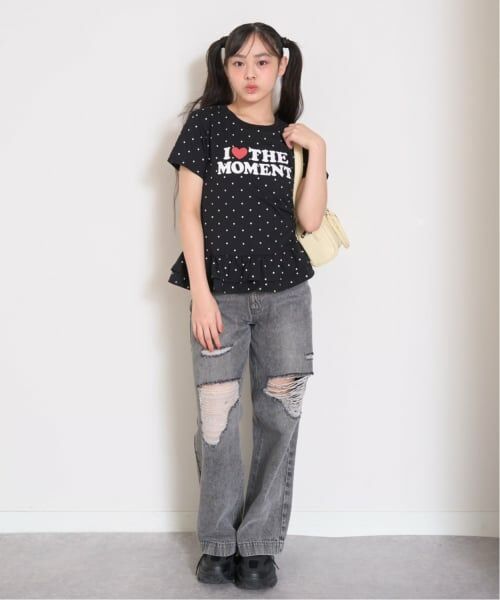 Lovetoxic / ラブトキシック Tシャツ | 【7days】ドット裾フリルTシャツ | 詳細3