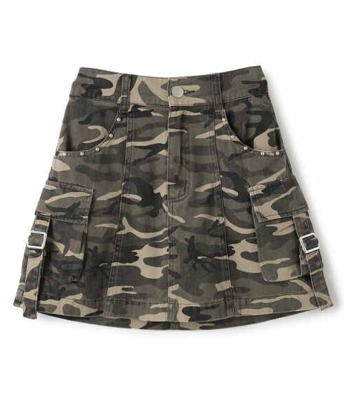 Lovetoxic / ラブトキシック ショート・ハーフ・半端丈パンツ | 【LTXC】アソートカーゴミニスカート（カーキ）