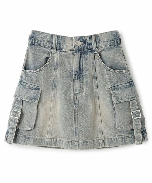 Lovetoxic / ラブトキシック ショート・ハーフ・半端丈パンツ | 【LTXC】アソートカーゴミニスカート（ブルー）