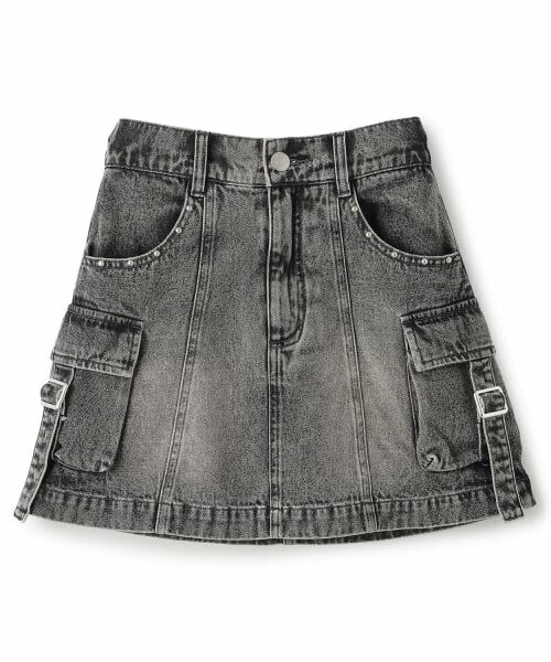 Lovetoxic / ラブトキシック ショート・ハーフ・半端丈パンツ | 【LTXC】アソートカーゴミニスカート（グレー）