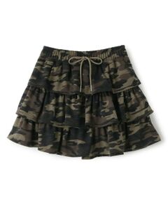 Lovetoxic / ラブトキシック ミニ・ひざ丈スカート | 【LTXC】カモフラティアードカットミニスカート