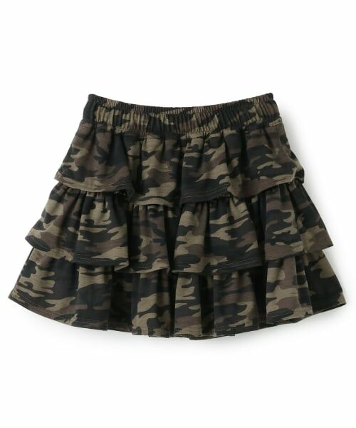 Lovetoxic / ラブトキシック ミニ・ひざ丈スカート | 【LTXC】カモフラティアードカットミニスカート | 詳細1
