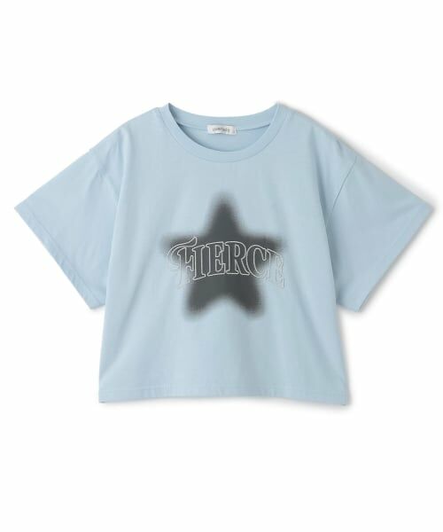 Lovetoxic / ラブトキシック Tシャツ | 【LTXC/綿100%】スターモチーフスプレー半T（サックス）