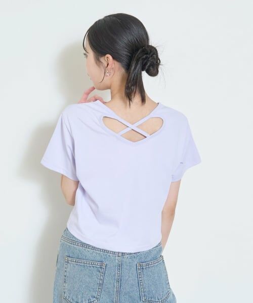 Lovetoxic / ラブトキシック Tシャツ | 【LTXC/マルチ機能】バッククロスハートちび半T | 詳細9