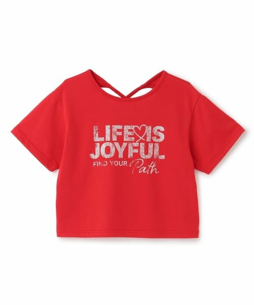 Lovetoxic / ラブトキシック Tシャツ | 【LTXC/マルチ機能】バッククロスハートちび半T（赤）