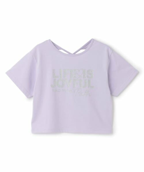 Lovetoxic / ラブトキシック Tシャツ | 【LTXC/マルチ機能】バッククロスハートちび半T（ラベンダー）
