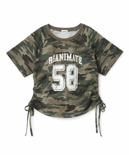 Lovetoxic / ラブトキシック Tシャツ | 【LTXC/綿100%】ドロストナンバーラグラン半T（マルチ）