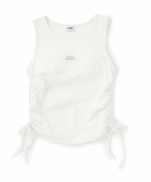 Lovetoxic / ラブトキシック キャミソール・チューブトップ | 【LTXC/抗菌防臭】\nカップつきサイドドロストタンク（オフ ホワイト）